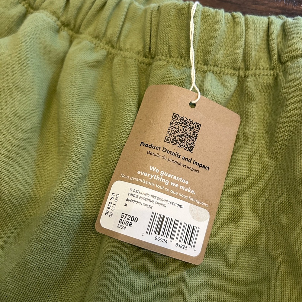 NWT 🍃WOMENS PATAGONIA Regenerative Organic Certified Cotton Essential Shorts - Picture 3 of 6